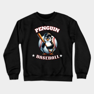 penguin baseball Crewneck Sweatshirt